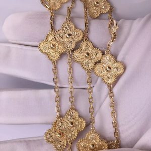 Van Cleef Arpels Vintage Alhambra necklace, 10 motifs