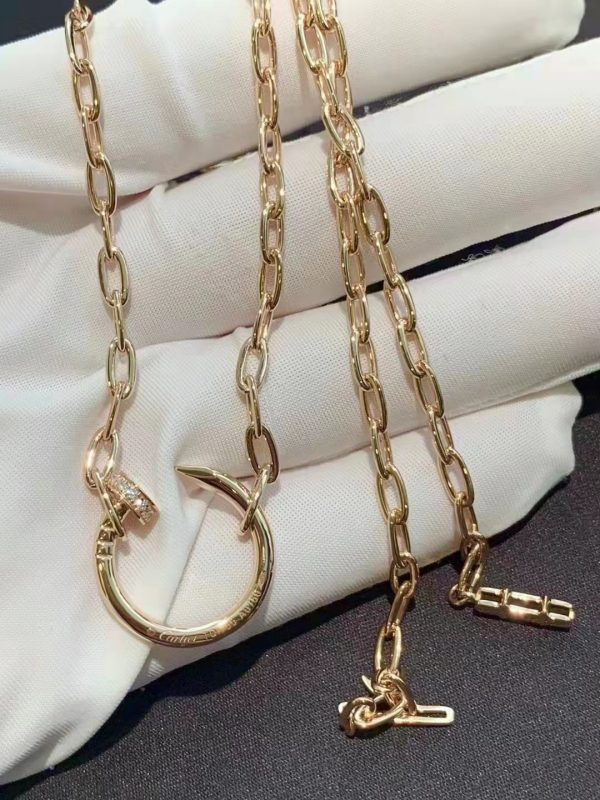 Cartier Juste Un Clou Necklace Rose gold, diamonds