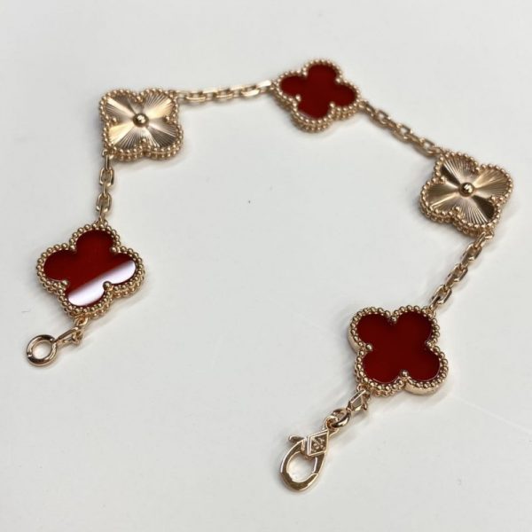 Van Cleef & Arpels Vintage Alhambra Bracelet, 5 Motifs