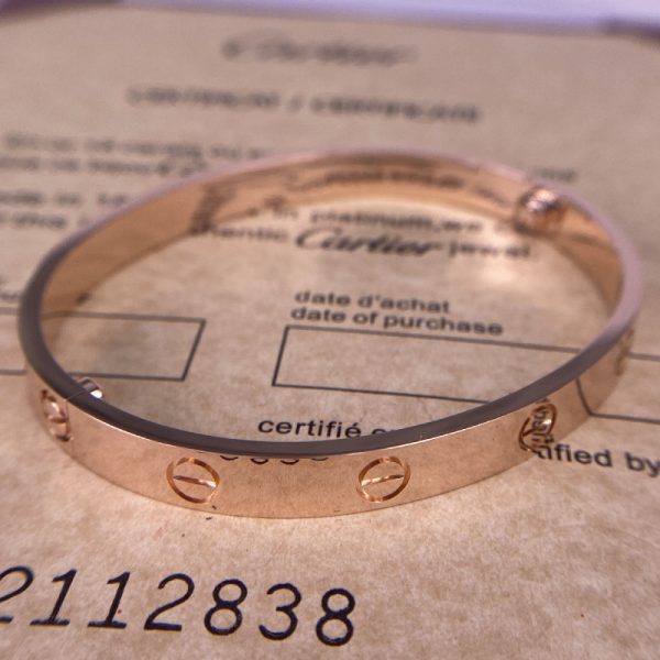 Cartier Love 18K Rose Gold Bracelet