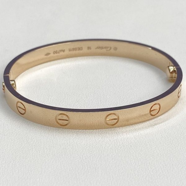 Cartier Love 18K Rose Gold Bracelet