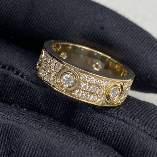 Cartier Love Pure 18K Gold with Diamond Paved