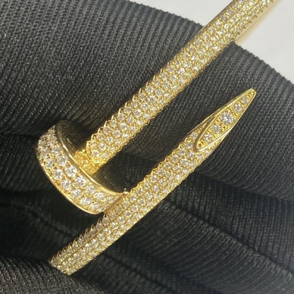 Cartier Juste Un Clou Pure 18K Yellow Gold Bracelet with Diamonds