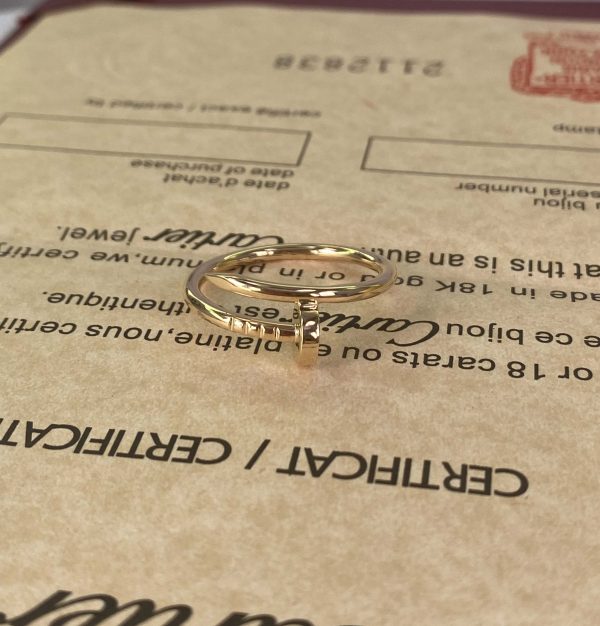 Cartier Juste Un Clou Pure 18K Yellow Gold Ring, Small Model