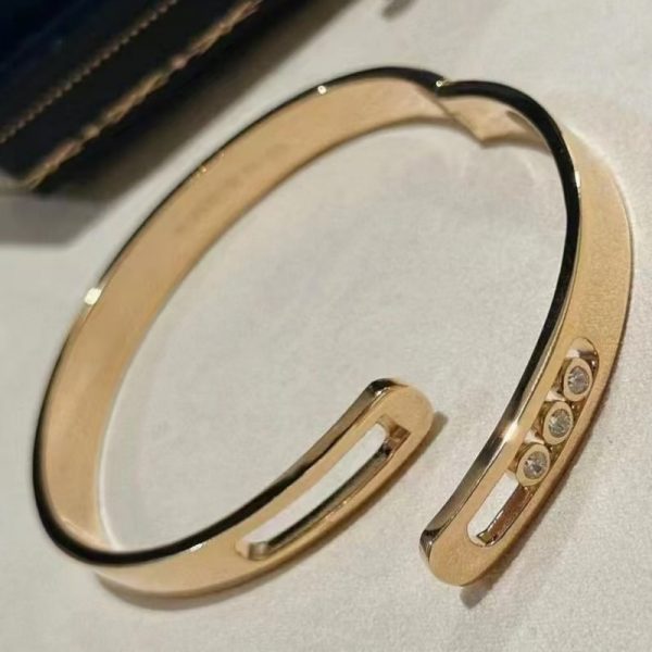 Messika Move Noa Pure 18K Rose Gold Bangle with Diamond