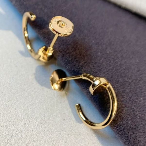 Cartier Juste Un Clou 18K Yellow Gold Hoop Earrings Small Model