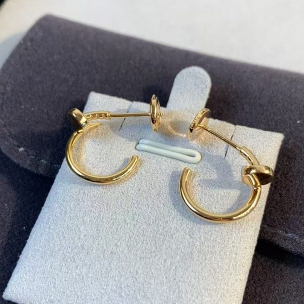 Cartier Juste Un Clou 18K Yellow Gold Hoop Earrings Small Model