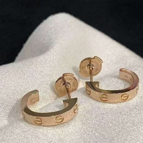 Cartier Love Pure 18K Rose Gold Earrings