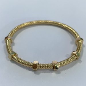 B6063817 Ecrou De Cartier Solid 18K Yellow Gold Bracelet