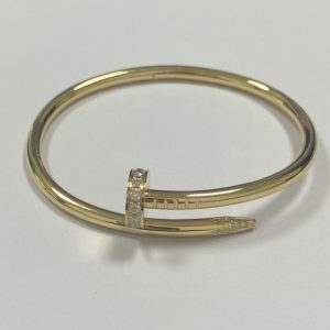 Replica Cartier Juste Un Clou Bracelet 18K Yellow Gold Diamonds