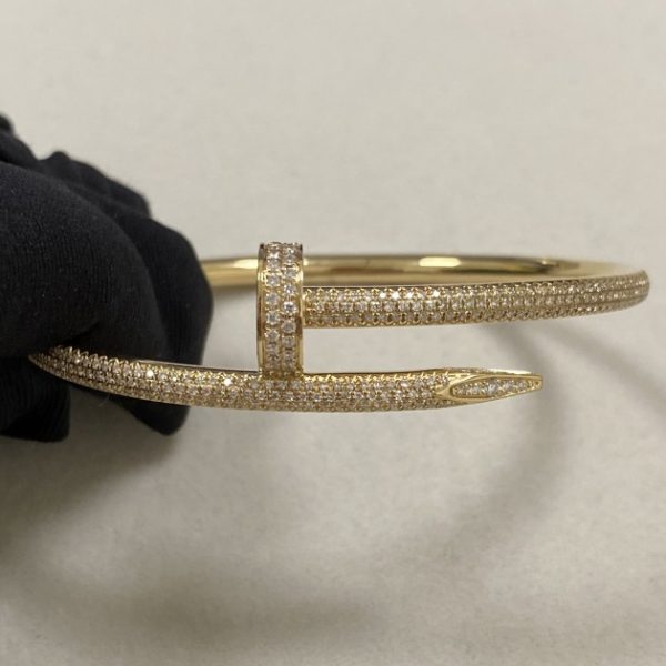 Replica Cartier Juste Un Clou Bracelet 18K Yellow Gold Diamond