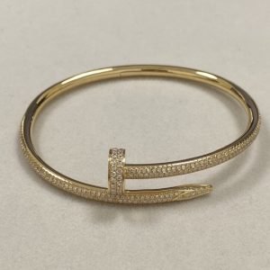 Replica Cartier Juste Un Clou Bracelet 18K Yellow Gold Diamond