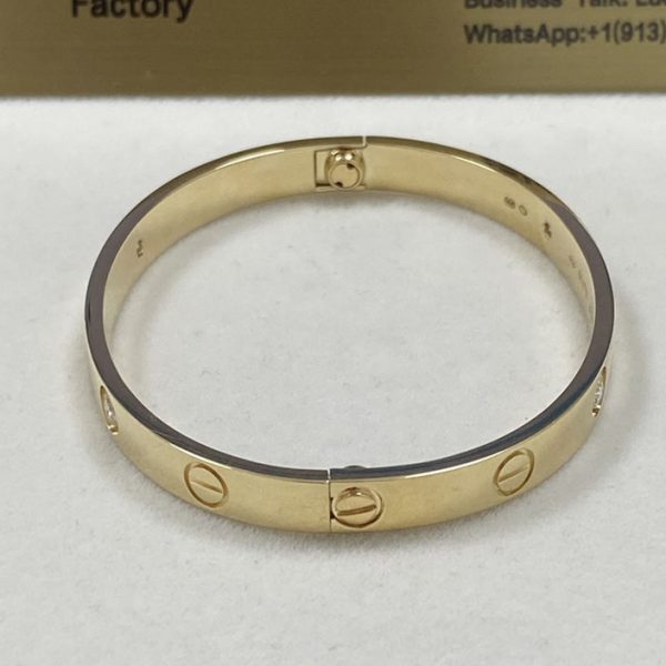 Cartier Love Bracelet 18K Yellow Gold 4 Diamonds B6070017