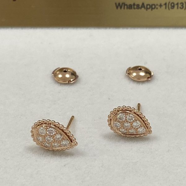 Low Price Boucheron Serpent Boheme Ear Studs S Motif 18K Yellow Gold Diamond JCO00962