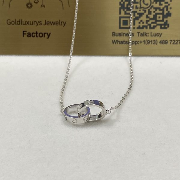 Cartier Love Necklace 18K White Gold B7212500