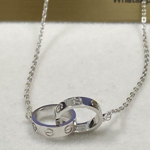 Cartier Love Necklace 18K White Gold B7212500