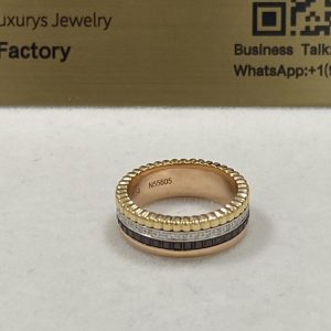 Boucheron Quatre Classique Ring Small Model 18K Gold Diamond JRG00627