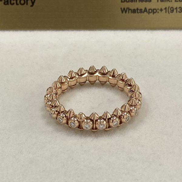 Clash De Cartier Ring 18K Rose Gold Diamonds N4765400