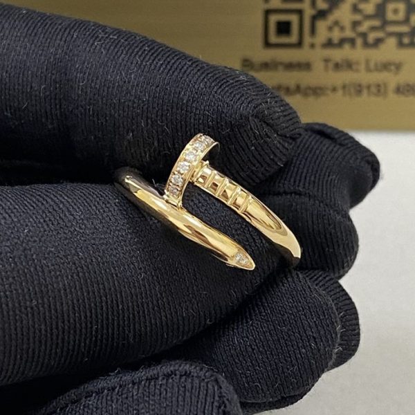 Hot Sale Cartier Juste Un Clou Ring 18K Yellow Gold Diamond B4216900