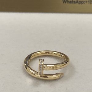 Hot Sale Cartier Juste Un Clou Ring 18K Yellow Gold Diamond B4216900